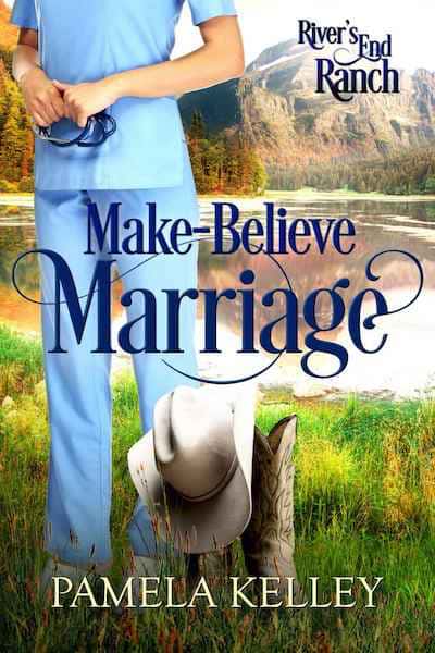 Book cover for Make-Believe Marriage by Pamela Kelley